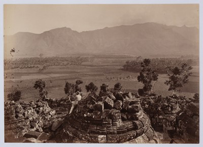 Lot 298 - Dutch East Indies. A group of 6 albumen prints of Borobudur Stupa, c. 1880s