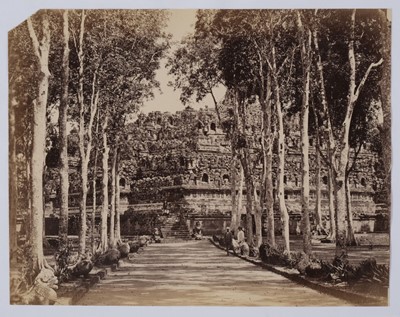 Lot 298 - Dutch East Indies. A group of 6 albumen prints of Borobudur Stupa, c. 1880s