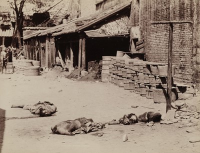 Lot 293 - China. Execution ground with cut-up bodies, Canton, 1890s