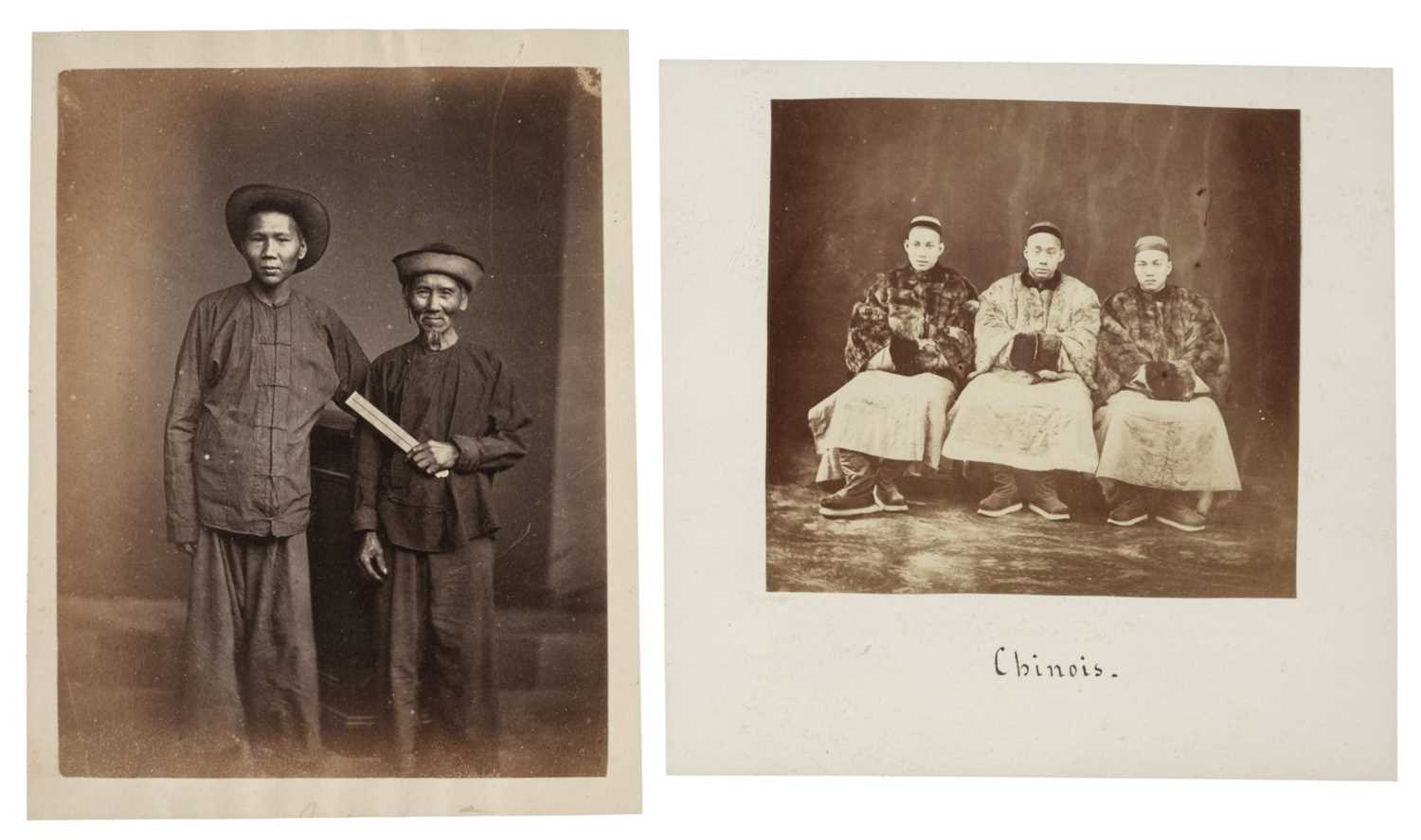 Lot 296 - China. Two Chinese compradors, Beijing, albumen print, 1857