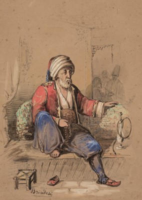 Lot 453 - Brindesi (Giovanni, 1826-1888). Ottoman Gentleman at rest