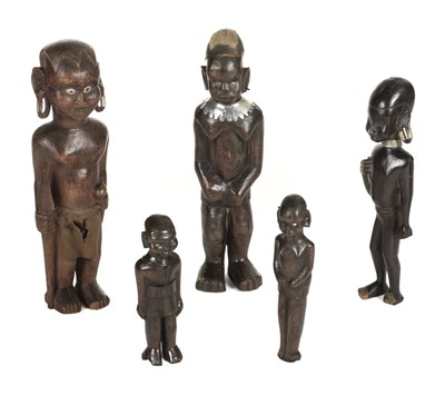Lot 81 - Kenya. A collection of Kamba wooden figures
