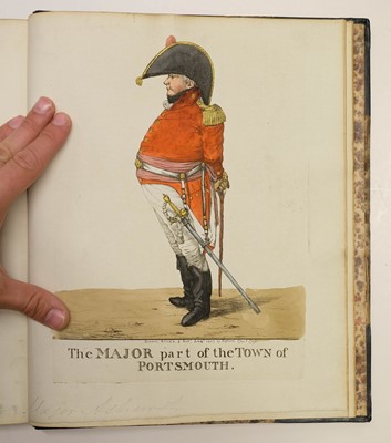 Lot 502 - Dighton (Robert, 1752-1814). Album of 78 hand-coloured caricatures, 1792-1812
