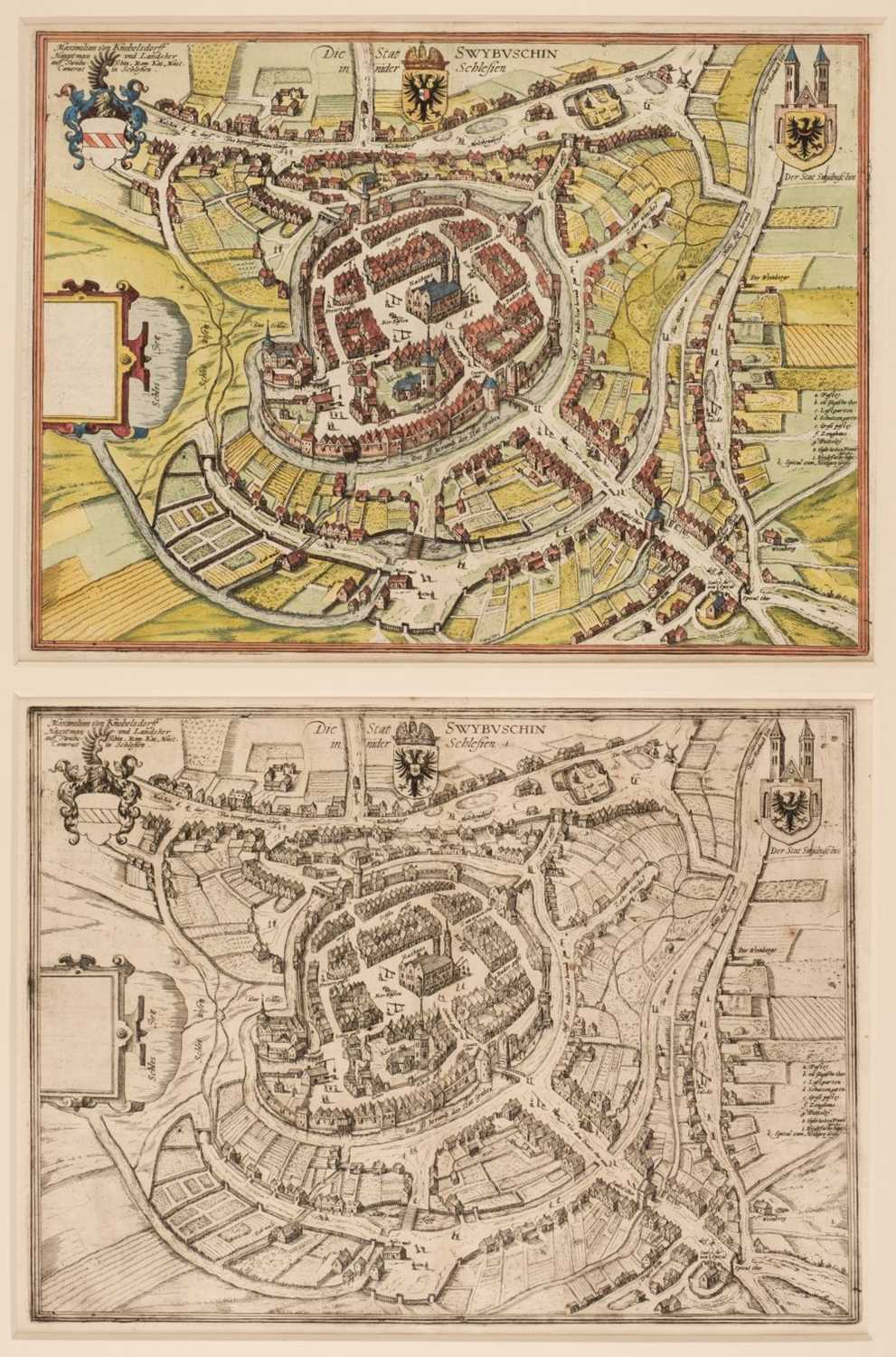 Lot 45 - Poland/Silesia. Braun (G. & Hogenberg F.), Die Stat Swybuschin in nider Schlesien, 1598