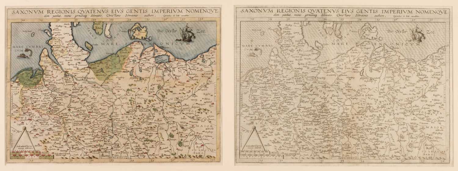 Lot 20 - Germany/Saxony. De Jode (Cornelis), Saxonum Regionis Quatenus..., 1593