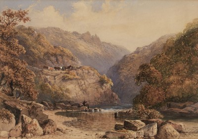 Lot 459 - Creswick (Thomas, 1811-1869). The East Lyn at Lynmouth