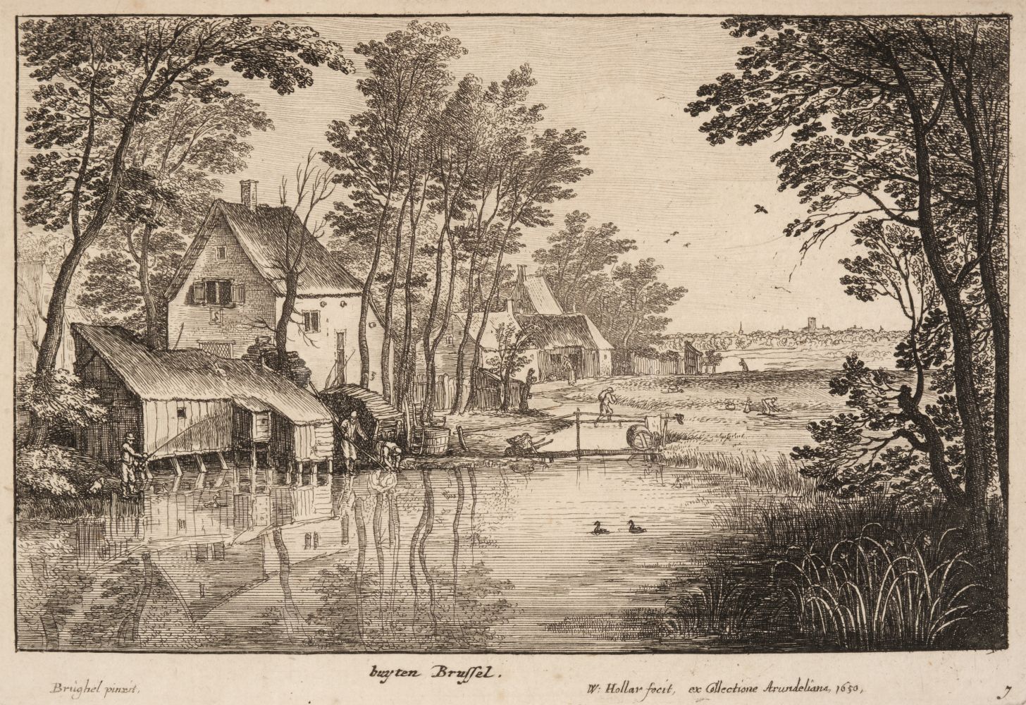 Lot 388 - Hollar (Wenceslaus, 1607-1677). The Angler,