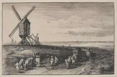 Lot 388 - Hollar (Wenceslaus, 1607-1677). The Angler, 1650