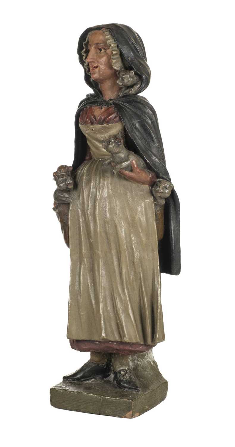 Lot 22 - Lancashire Witch. A large terracotta figure c.1890