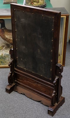 Lot 64 - Screen. A 19th century Chinese hardwood screen probably zitan