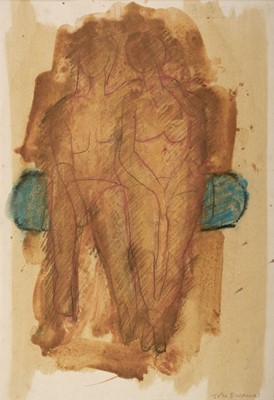 Lot 648 - Emanuel (John, 1930-). Two seated semi-nude females