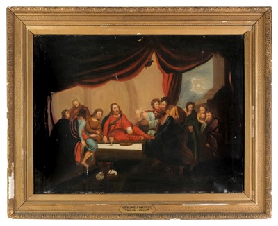 Lot 447 - West (Benjamin, 1738-1820). The Last Supper, 19th century oil copy