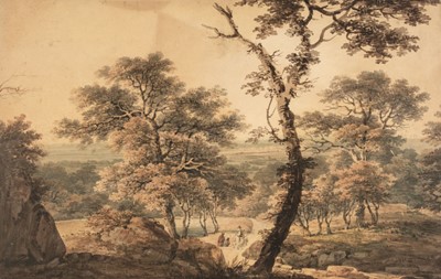 Lot 497 - Serres (Dominic Michael, 1763-after 1816). Landscape with figures
