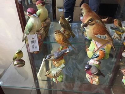 Lot 188 - Royal Worcester. A mixed collection of porcelain birds