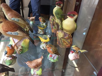 Lot 188 - Royal Worcester. A mixed collection of porcelain birds