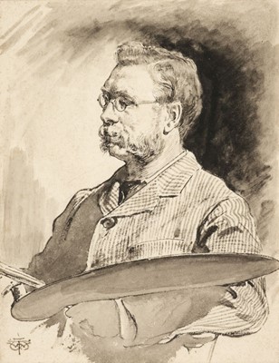 Lot 496 - Wilson (Thomas Walter, 1851-1912). Portrait of Colin Hunter ARA