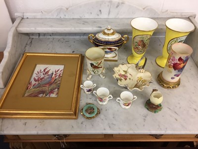 Lot 168 - Mixed Ceramics. A collection including Royal Worcester