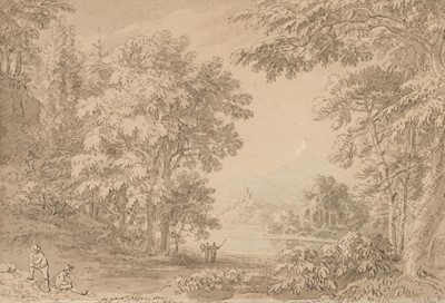 Lot 449 - Devis (Anthony, 1729-1816). Landscape with figures