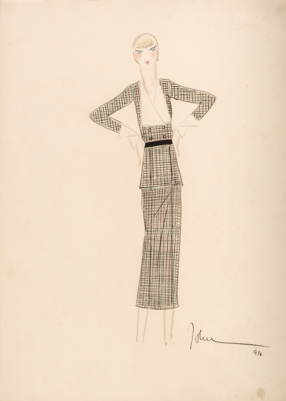 Lot 603 - Guida (John, 1896-1965). Fashion design for