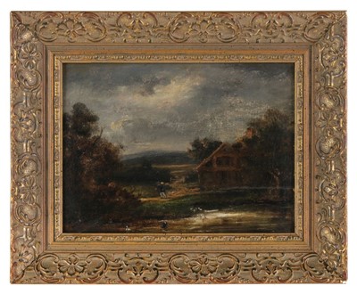 Lot 422 - Constable (John, 1776-1837, manner of). Peasant figure in a landscape