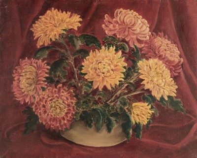 Lot 643 - Duguid (John, 1906-1961). Chrysanthemums in a vase