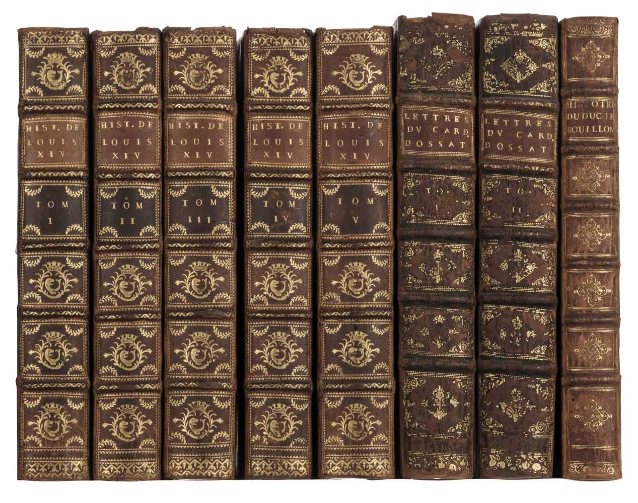 Lot 92 - La Mothe (N.). Histoire de la vie et du regne de Louis xiv, 5 volumes, The Hague, 1740