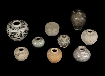 Lot 58 - Chinese Pots. A collection of archaic Chinese miniature pots