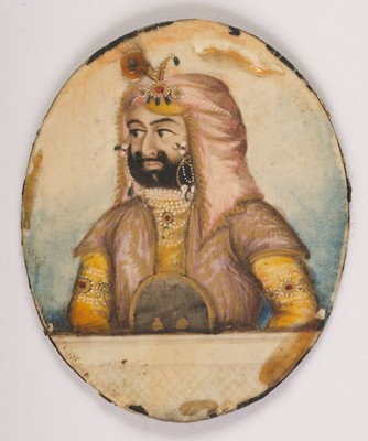 Lot 410 - Indian Miniatures. A collection of 10 miniature paintings, circa 1850s