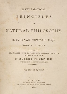 Lot 389 - Newton (Isaac). Mathematical Principles of Natural Philosophy, 2nd edition, 1802