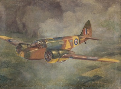 Lot 141 - Percival (Graeme). Airspeed Oxford PG943 in flight, circa 1940s