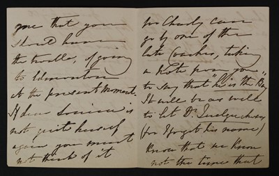 Lot 311 - Blessington (Marguerite Gardiner, Countess of, 1789-1849). Autograph letter signed, no place or date