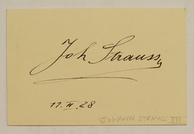 Lot 174 - Twentieth-Century Autographs. A collection of approx. 200 autographs on card, circa 1920s/1950s
