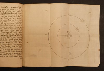 Lot 380 - Huygens (Christian). The Celestial Worlds Discover'd, 1st edition in English, 1698