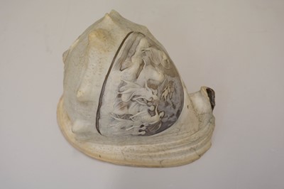 Lot 10 - Cameo. A 19th century conch shell