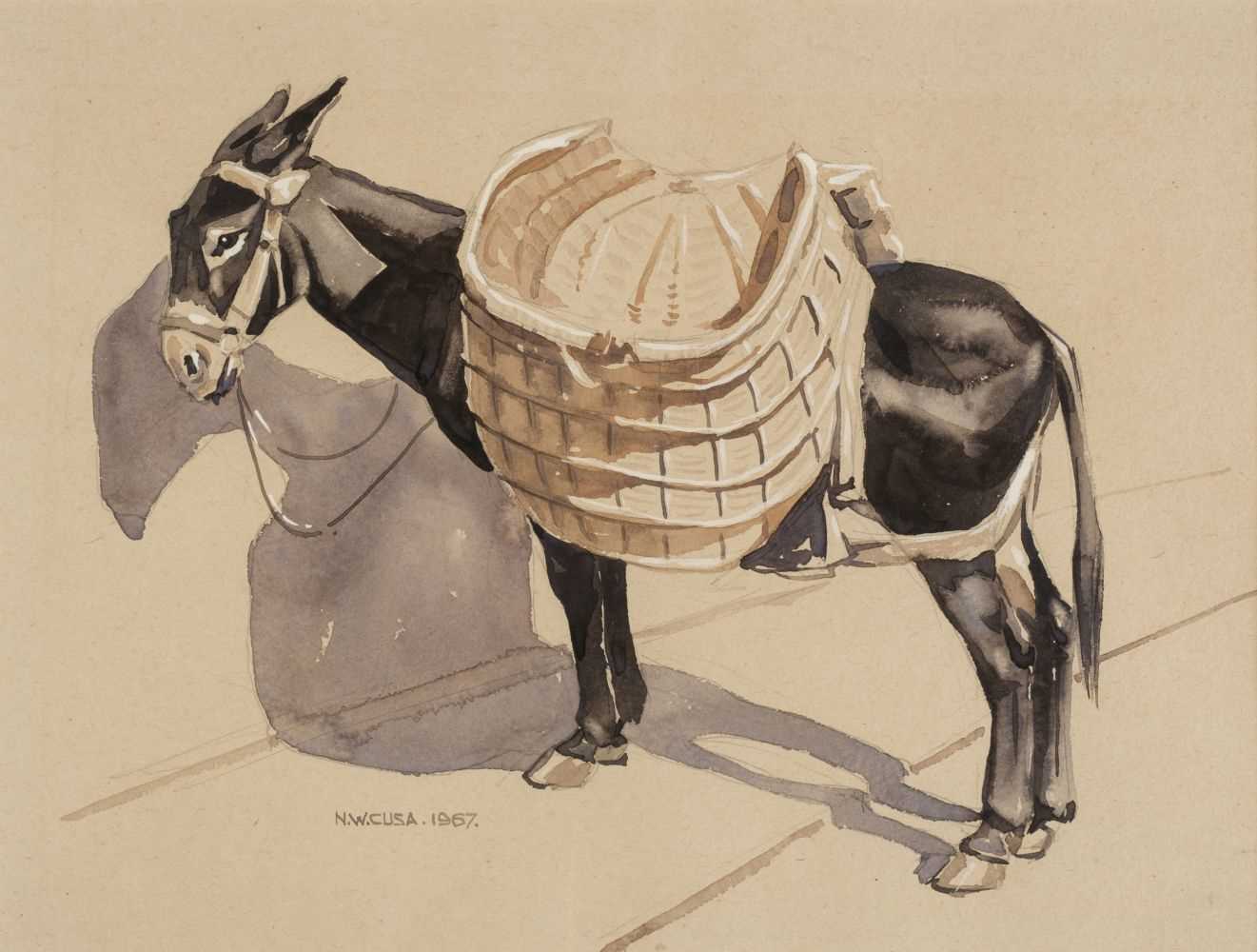Lot 594 - Cusa (Noel William, 1909-1990). Pack Donkey, 1967