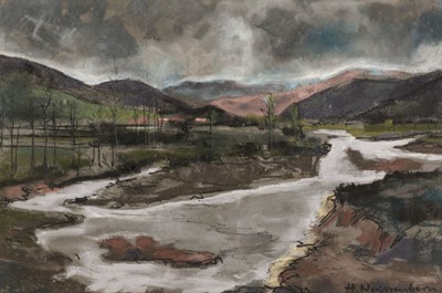 Lot 624 - Weissenborn (Hellmut, 1898-1982). River Landscape
