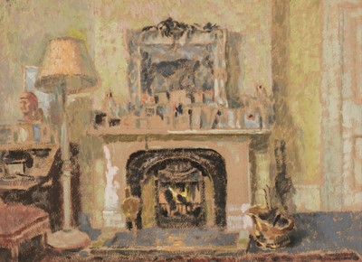 Lot 615 - Maze (Paul Lucien, 1887-1979). Interior scene with fireplace