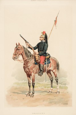 Lot 505 - Military. Titeux (Eugene). 12 lithographs from Historiques et uniformes de l'armée française, c.1895