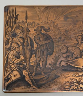 Lot 395 - Merian (Matthaus, 1593-1650). Copper plate for Icones Biblicae