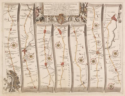 Lot 427 - Ogilby (John). The Road from London to Buckingham..., circa 1675