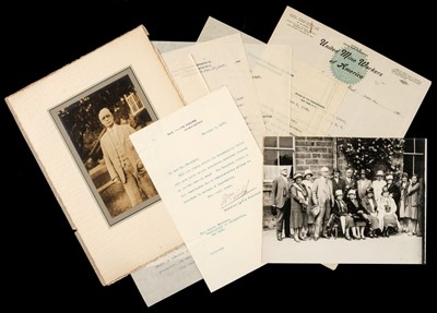 Lot 195 - Watchorn (Robert, 1859-1944). Archive of letters, photographs, press cuttings etc