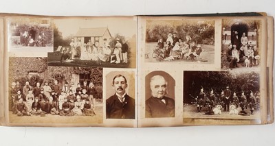 Lot 385 - World album. A personal photograph album of family portraits and views, circa 1870s/1880s