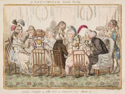 Lot 481 - Cruikshank (I.). A collection of 42 caricatures, 1817