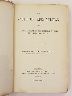 Lot 1 - Ali (Shahamat). The Sikhs and Afghans, 1st edition, 1847, & 3 others on India & Afghanistan