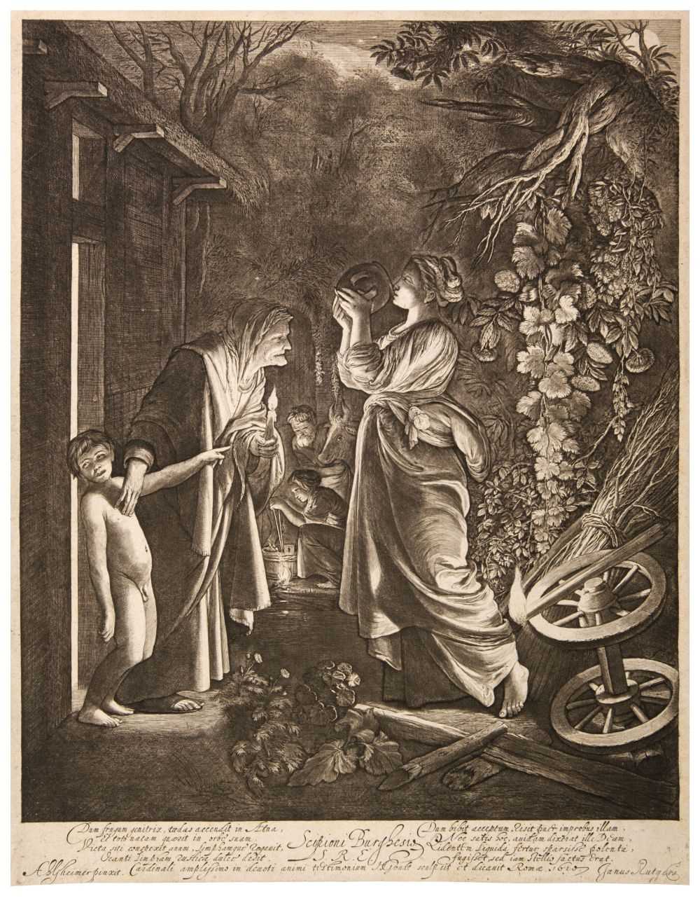 Lot 386 - Goudt (Hendrick, 1582/88-1630/48). Ceres seeking her Daughter, after Adam Elsheimer, 1610