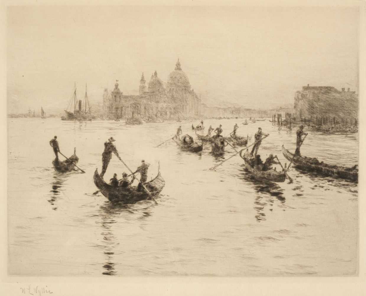 Lot 566 - Wyllie (William Lionel, 1851-1931). Santa Maria della Salute, Venice