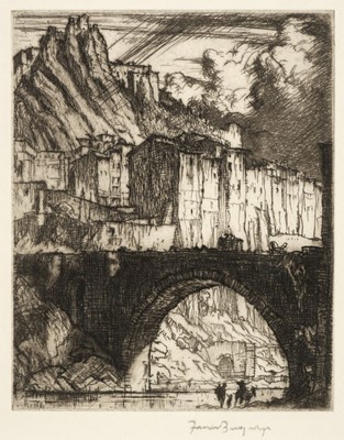 Lot 527 - Brangwyn (Frank, 1867-1956). Sisteron, 1924 and others