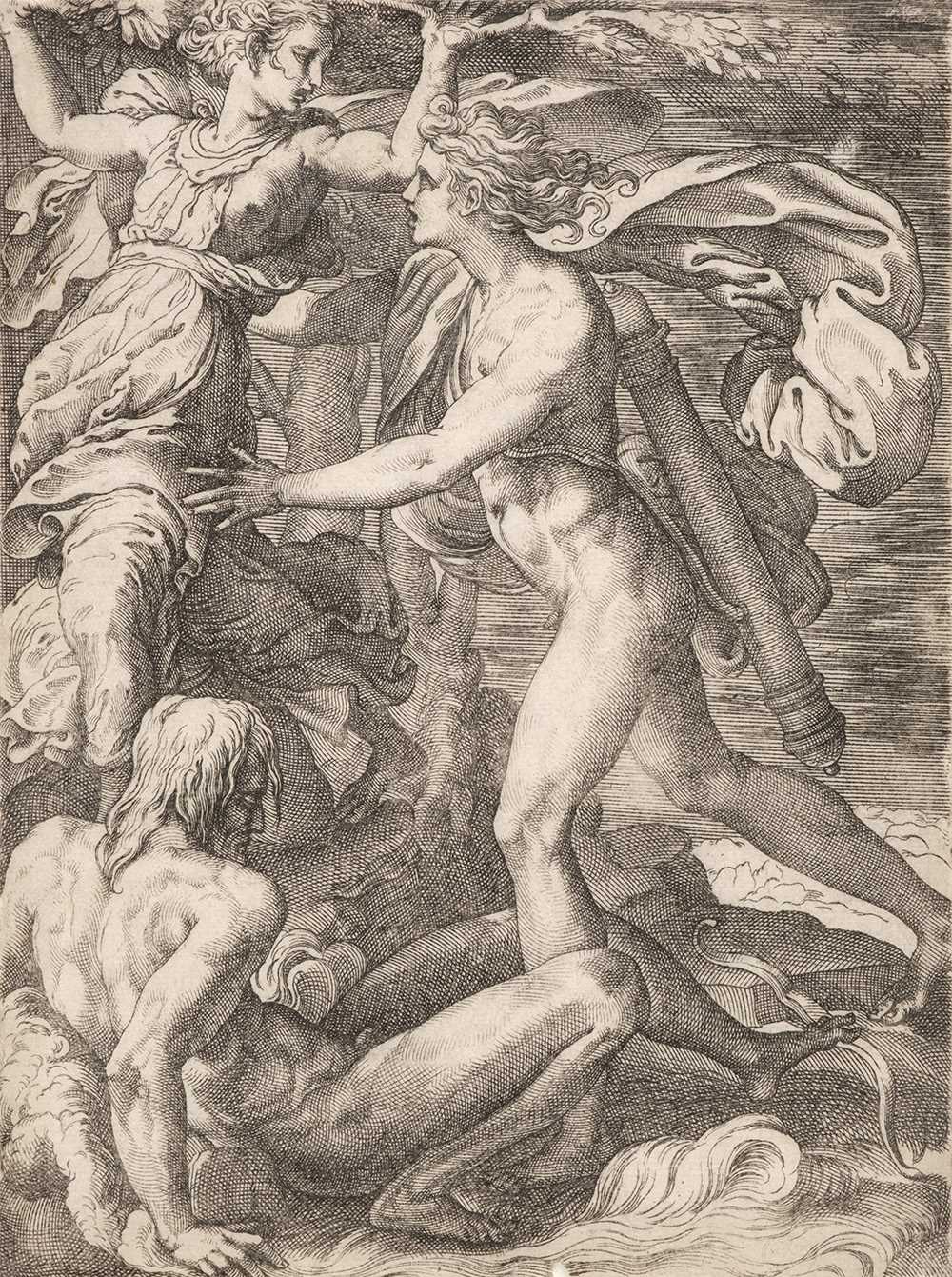 Lot 374 - Caraglio (Gian Giacomo Karalis, circa 1505-1565). Apollo and Daphne