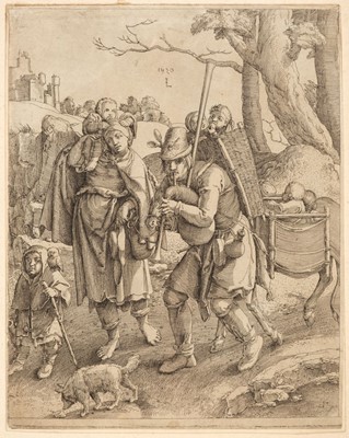 Lot 394 - Leyden (Lucas van, 1494-1533). The Beggars (Eulenspiegel), 1520 [or later]