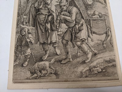 Lot 394 - Leyden (Lucas van, 1494-1533). The Beggars (Eulenspiegel), 1520 [or later]